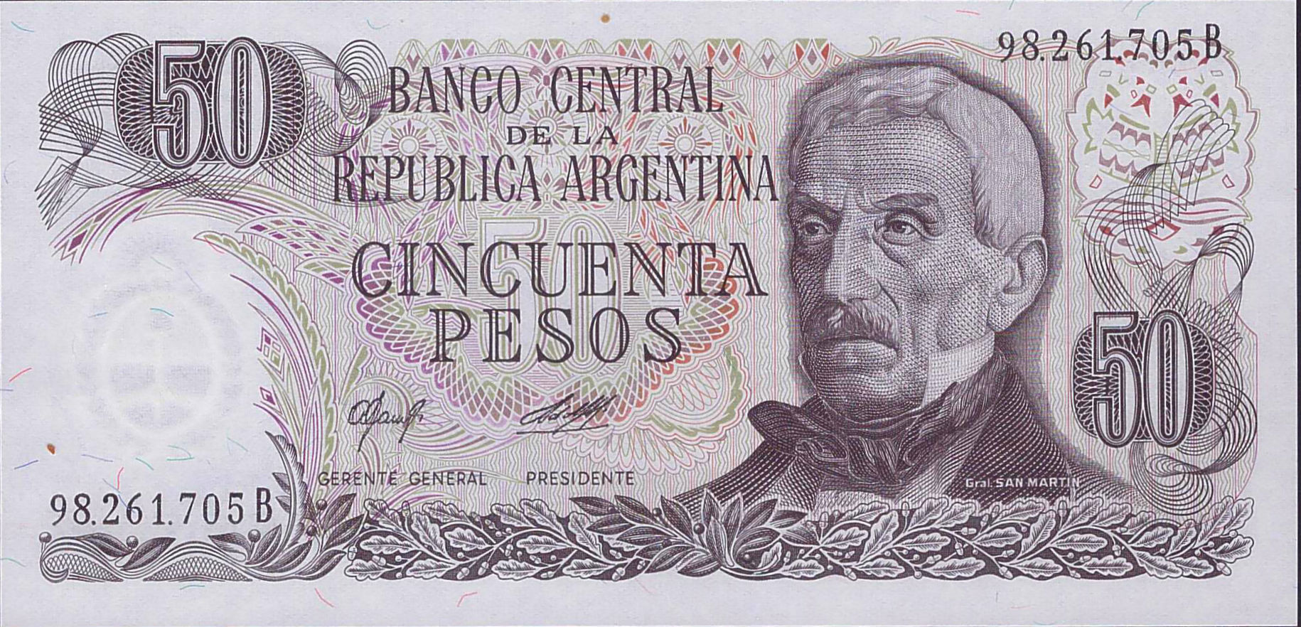 Argentina 50 1976 UNC P-301/b2